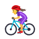 :Woman_biking: